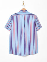 【2色展開】TEMPTATIONストライプ柄 半袖シャツ