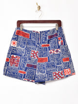 70's 総柄 ショートパンツ W30