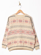 アメリカ製 EddieBauer 総柄セーター