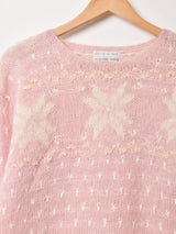 総柄 ハンドニット セ ーター