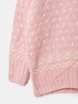 総柄 ハンドニット セ ーター