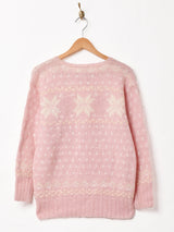 総柄 ハンドニット セ ーター