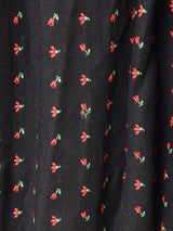 花柄 長袖 チロルワンピース