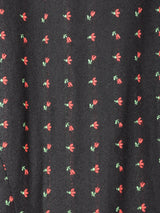 花柄 長袖 チロルワンピース