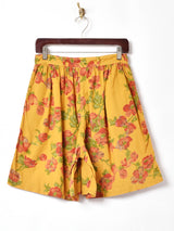 後染め 花柄 ショートパンツ W27