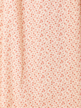 小花柄 フリルカラー 長袖ワンピース