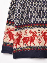 総柄 EddieBauer トナカイ セーター