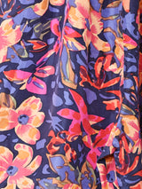 花柄 シルクショートパンツ