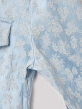 フランス製 織柄 長袖 オープンカラーシャツ