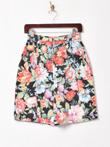花柄 ショートパンツ W25