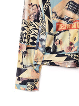 アメリカ製 総柄 長袖シャツ