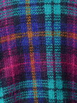 チェック柄 モヘア セーター