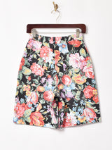 花柄 ショートパンツ W25