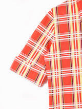 70's チェック 半袖シャツ