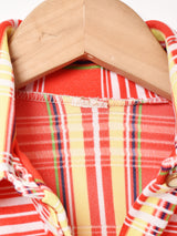 70's チェック 半袖シャツ