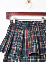【3色展開】Meridian チェック ラッフルスカート