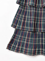 【3色展開】Meridian チェック ラッフルスカート