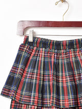 【3色展開】Meridian チェック ラッフルスカート