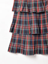 【3色展開】Meridian チェック ラッフルスカート