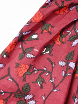 花柄 フリルカラー 長袖ブラウス