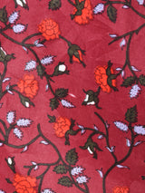 花柄 フリルカラー 長袖ブラウス