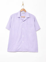 【3色展開】Backersピーチスキン オープンカラー 半袖シャツ