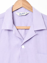 【3色展開】Backersピーチスキン オープンカラー 半袖シャツ