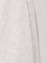 ドイツ製 織柄 長袖 ボウタイブラウス