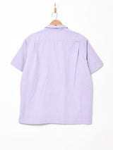 【3色展開】Backersピーチスキン オープンカラー 半袖シャツ