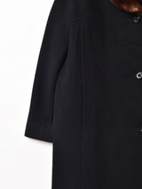 ファーカラー ウールコート