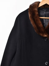 ファーカラー ウールコート