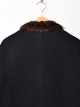 ファーカラー ウールコート