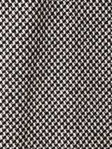 総柄 ファーカラー ウールコート