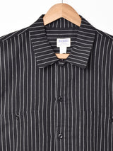 【2色展開】Backersストライプ柄 半袖ワークシャツ