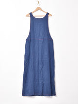 スリーブレス リネンワンピース