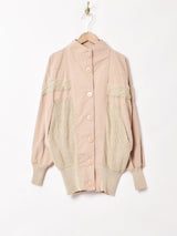 ニットデザイン ラグランスリーブジャケット