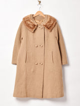 50~60’s ファーカラー ウールコート