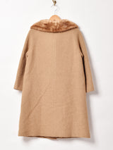 50~60’s ファーカラー ウールコート