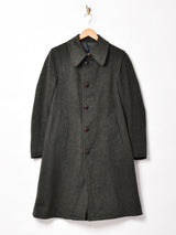 ウッドボタン ウールコート
