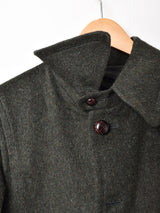 ウッドボタン ウールコート