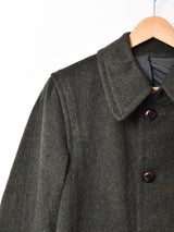 ウッドボタン ウールコート