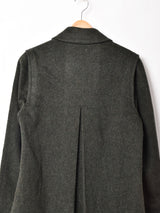 ウッドボタン ウールコート