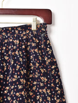 花柄 コーデュロイ スカート