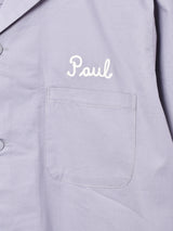 【4色展開】TEMPTATIONチェーンステッチ オープンカラーシャツ