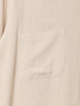 【5色展開】Backers リネンミックス オープンカラー 半袖シャツ