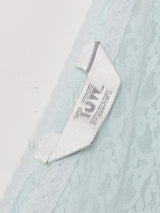 レース×サテン スリーブレス ランジェリーワンピース