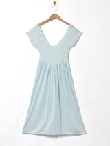 レース×サテン スリーブレス ランジェリーワンピース