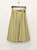 ベルト付き フレアスカート