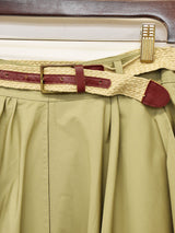 ベルト付き フレアスカート