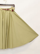 ベルト付き フレアスカート